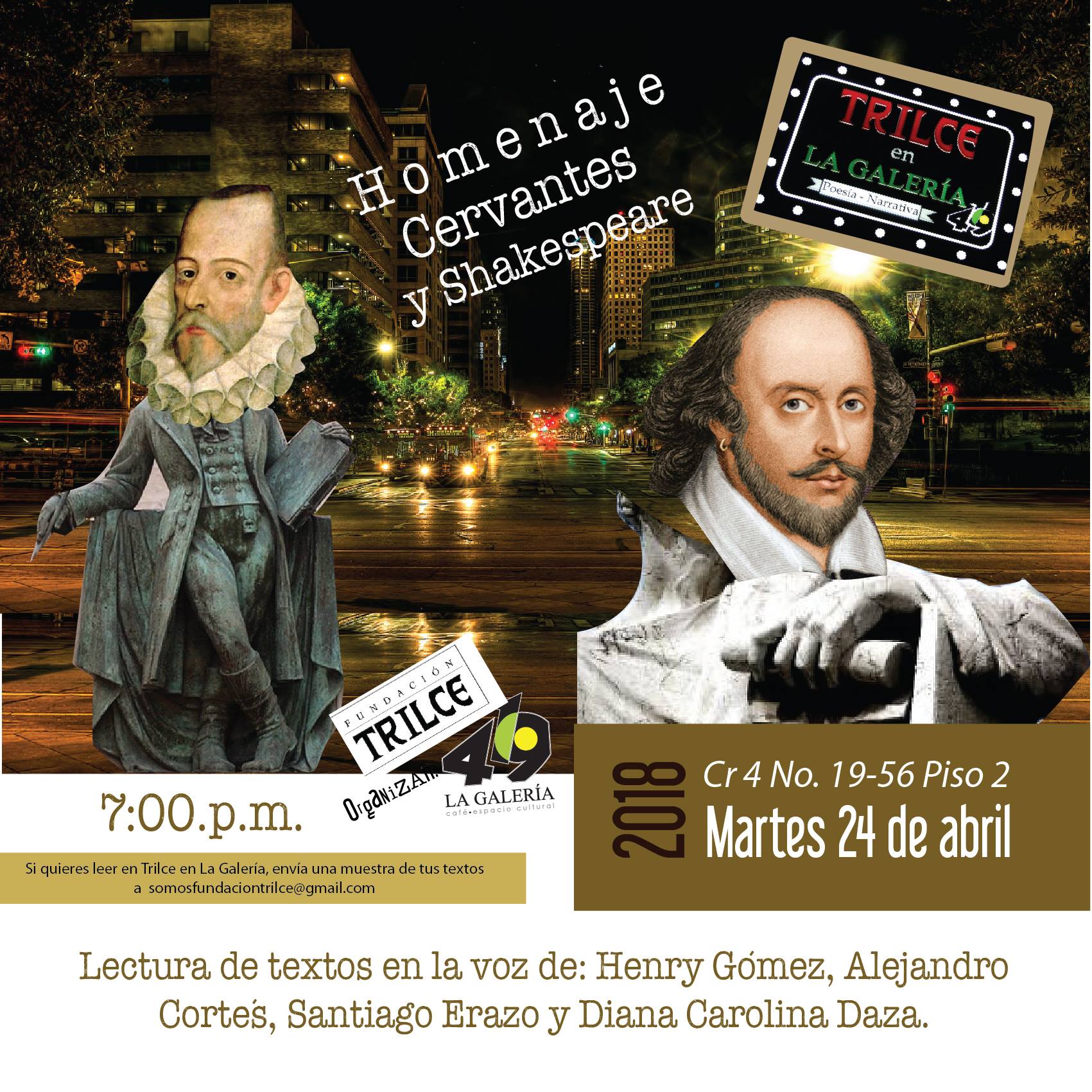 Trilce en La Galería - Homenaje a Cervantes y Shakespeare